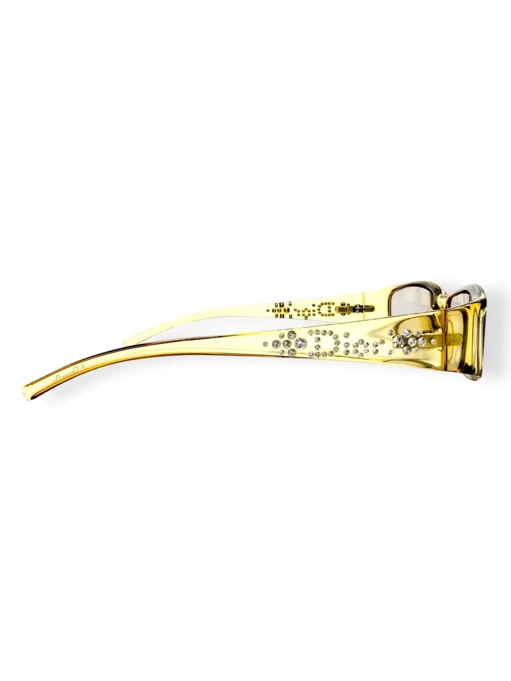 Vintage Christian Dior Diorlight Translucent Sunglasses, Swarovski Prescription